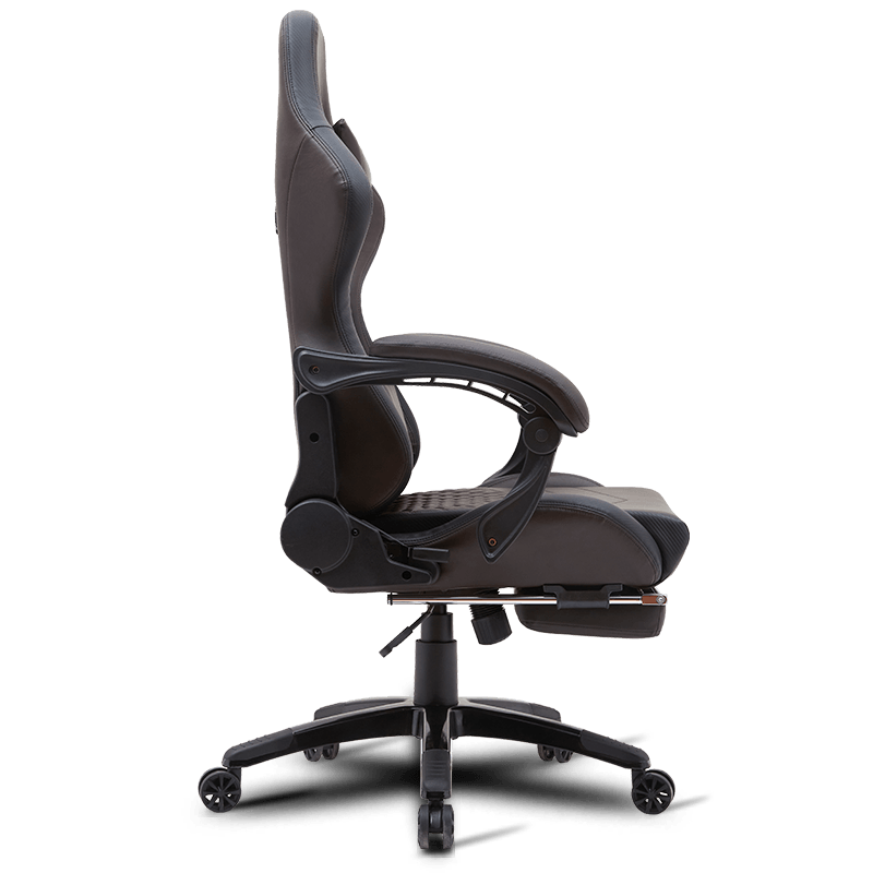 MC-6640B Adjustable Ergonomic Gaming Chair with Retractable Footrest
