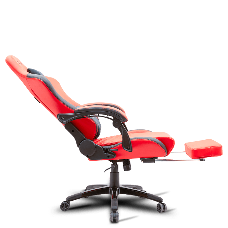 MC-6641B Ergonomic Faux Leather Gaming Chair with Footrest